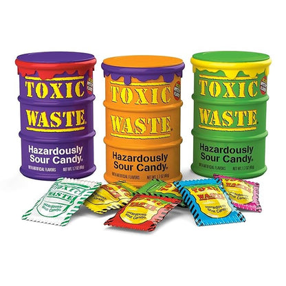 Toxic Waste Special Edition Drums of Assorted Sour Candy